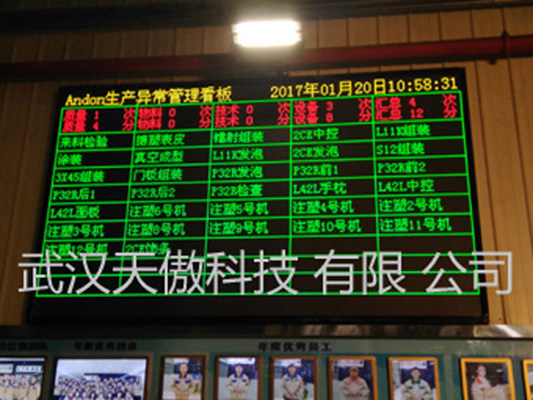 上海andon安灯系统电子看板按钮盒1